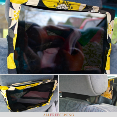DIY Headrest Tablet Holder