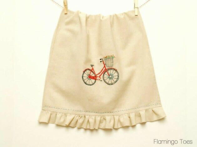 Sketchy Retro Bicycle Dishtowel Sketchy Retro Bicycle Dishtowel