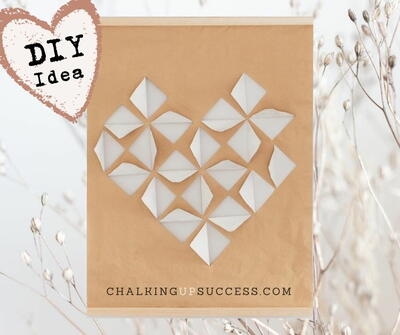 Geometric Heart Wall Art Diy