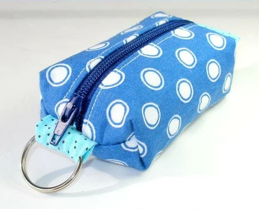 Teeny Tiny Mini Zipper Pouch Keyring Teeny Tiny Mini Zipper Pouch Keyring