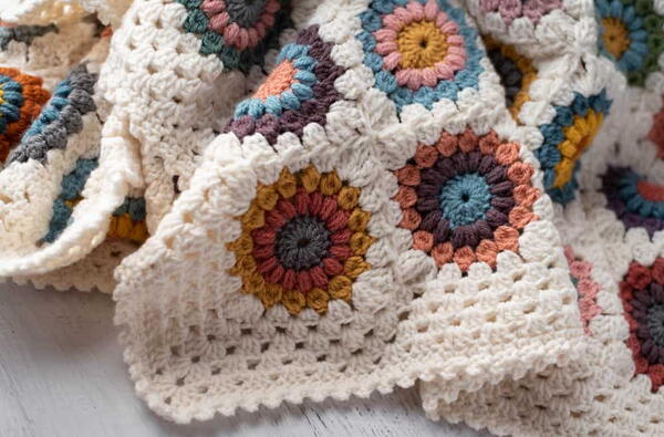 Bloom Anyway Granny Square Blanket Bloom Anyway Granny Square Blanket