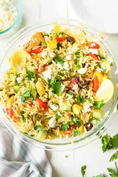 Greek Orzo Salad Greek Orzo Salad