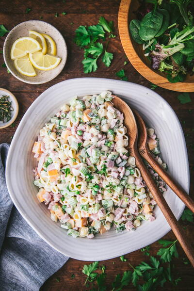 Ham Pasta Salad Ham Pasta Salad