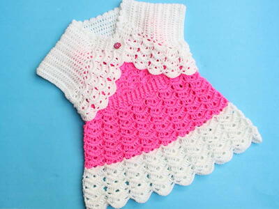 Most Popular Pattern For Crochet Baby Dress/elegant Baby Bolero Jacket 