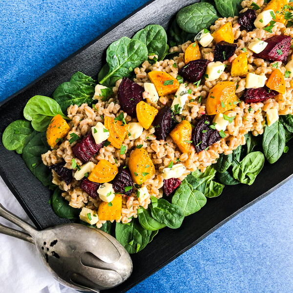 Farro Salad With Roasted Beets Farro Salad With Roasted Beets