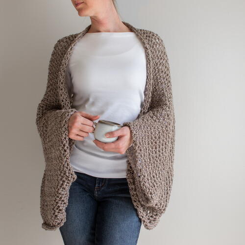 Summer Lace Rectangle Knit Shrug Summer Lace Rectangle Knit Shrug