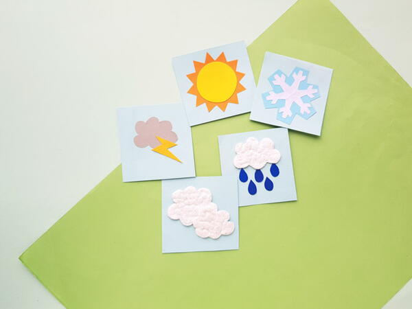 Papercraft Weather Cards Papercraft Weather Cards