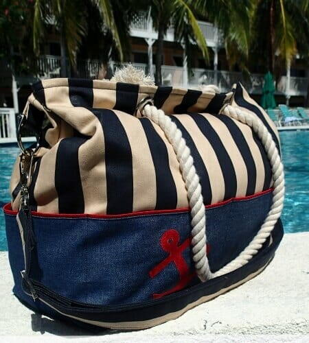 Expanding Nautical Tote Bag Pattern Expanding Nautical Tote Bag Pattern