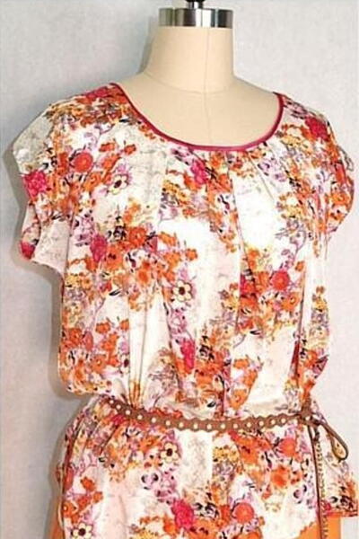 Easy Pleated Blouse Free Sewing Pattern Easy Pleated Blouse Free Sewing Pattern