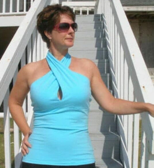 Twist Front Top Pattern Twist Front Top Pattern