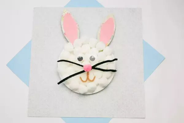 Pom Pom Bunny Paper Plate Craft Pom Pom Bunny Paper Plate Craft