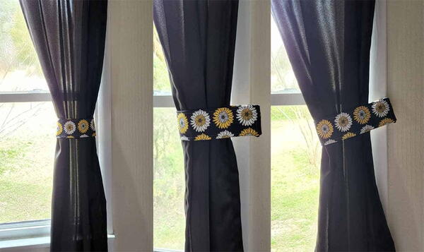 Easy Sew Curtain Tie Backs Easy Sew Curtain Tie Backs