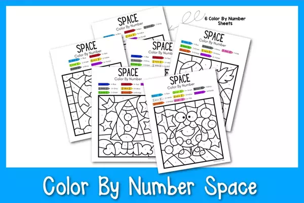 Space Color By Number Space Color By Number