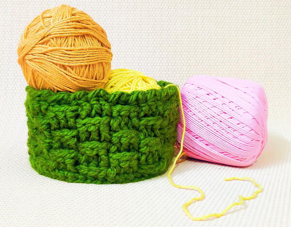 Diy Round Crochet Storage Basket Diy Round Crochet Storage Basket