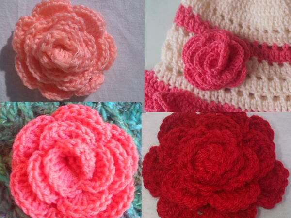 Mini Rose Flower Applique Mini Rose Flower Applique