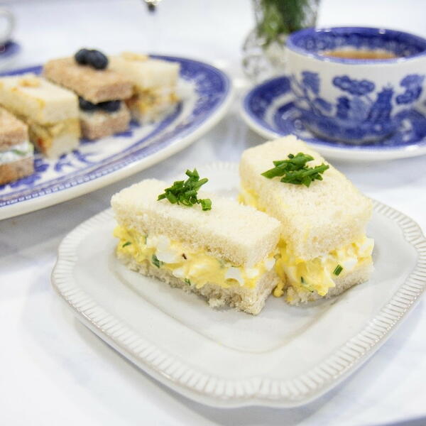 Truffle Egg Salad Tea Sandwiches Truffle Egg Salad Tea Sandwiches