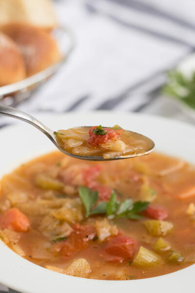 Easy Vegetarian Cabbage Soup Easy Vegetarian Cabbage Soup