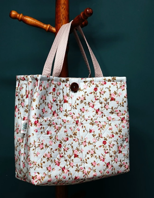 Quilted Boxy Tote Bag Quilted Boxy Tote Bag