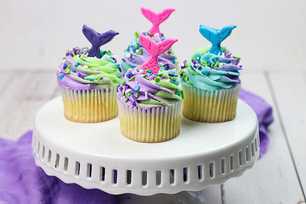 Mermaid Tail Cupcakes Mermaid Tail Cupcakes