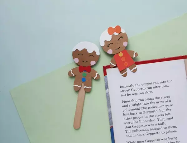 Gingerbread Man Bookmark Gingerbread Man Bookmark