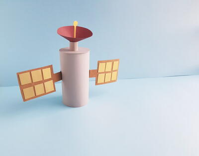 Toilet Paper Roll Satellite Craft