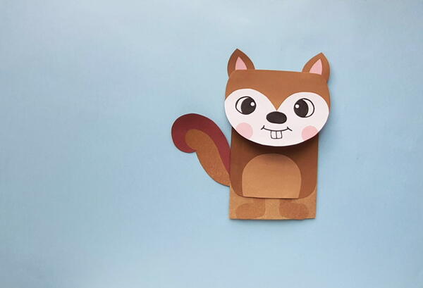 Paper Bag Squirrel Puppet Paper Bag Squirrel Puppet