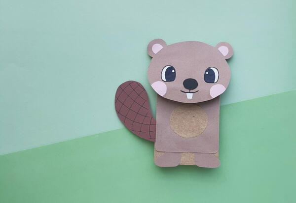 Paper Bag Beaver Puppet Paper Bag Beaver Puppet