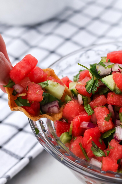 Watermelon Cucumber Salsa With Mint Watermelon Cucumber Salsa With Mint