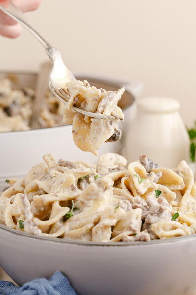 Ground Beef Stroganoff