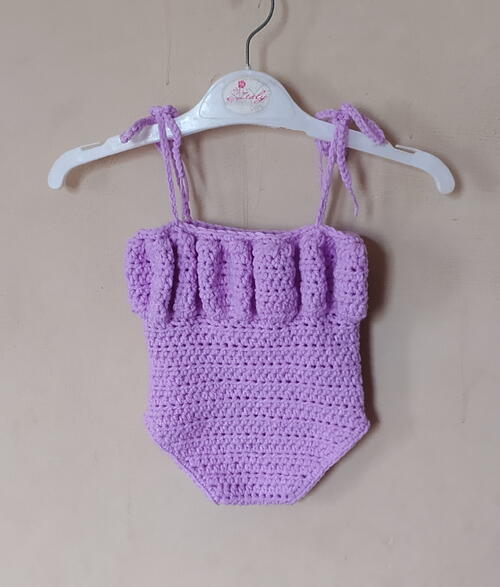 Crochet Baby Girl Romper Crochet Baby Girl Romper
