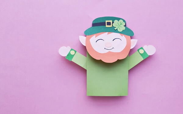 Papercraft Leprechaun Puppet Papercraft Leprechaun Puppet