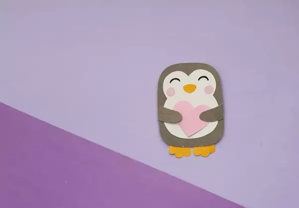 Penguin With Heart Craft Penguin With Heart Craft