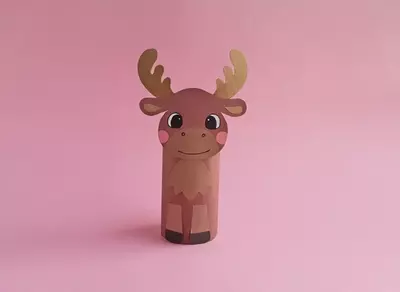 Toilet Paper Roll Moose