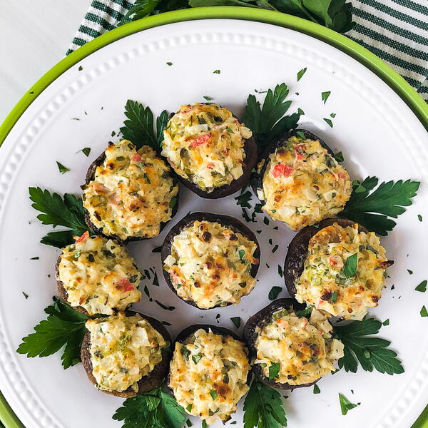 Crab Stuffed Mushrooms With Cream Cheese