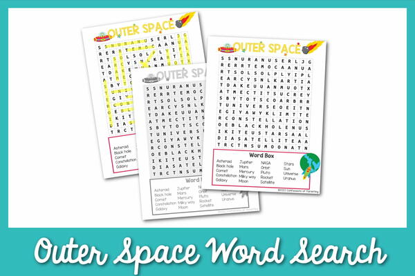 Best Outer Space Word Search Best Outer Space Word Search