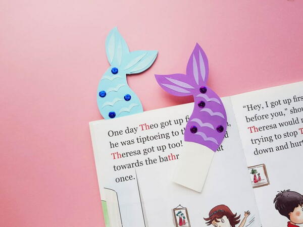 Diy Mermaid Tail Bookmark Diy Mermaid Tail Bookmark