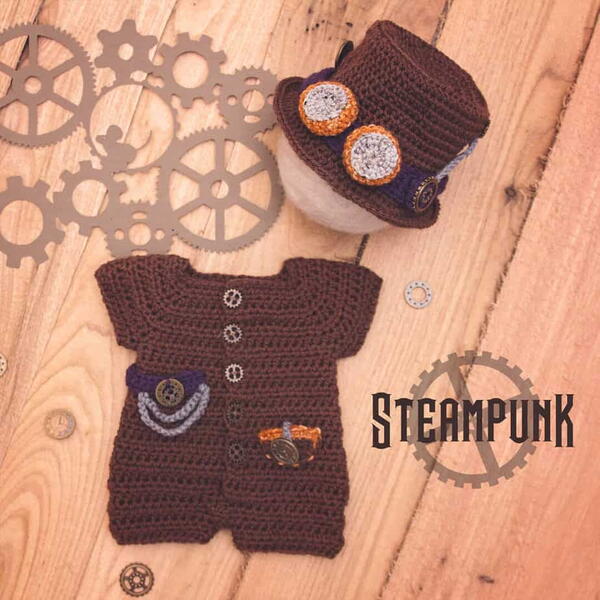 Steampunk Baby Outfit Steampunk Baby Outfit
