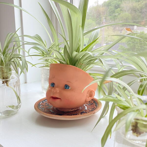 Doll Head Planter Doll Head Planter