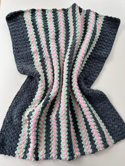 Suzette Stitch Chenille Baby Blanket Suzette Stitch Chenille Baby Blanket