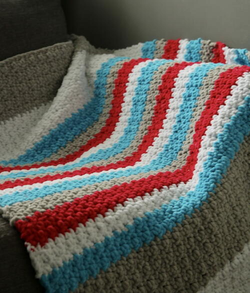 Easy Chenille Baby Blanket