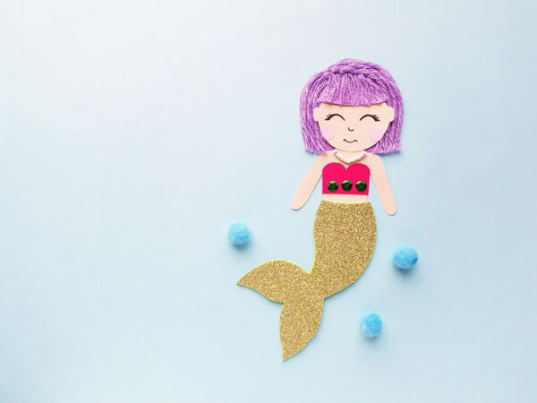 Mixed Media Mermaid Art Mixed Media Mermaid Art