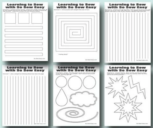 Sewing Machine Practice Printables Sewing Machine Practice Printables