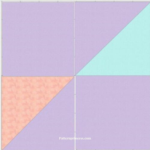 Charming Pastel Half Square Mini Quilt Pattern Charming Pastel Half Square Mini Quilt Pattern