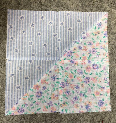 Charming Pastel Half Square Mini Quilt Pattern