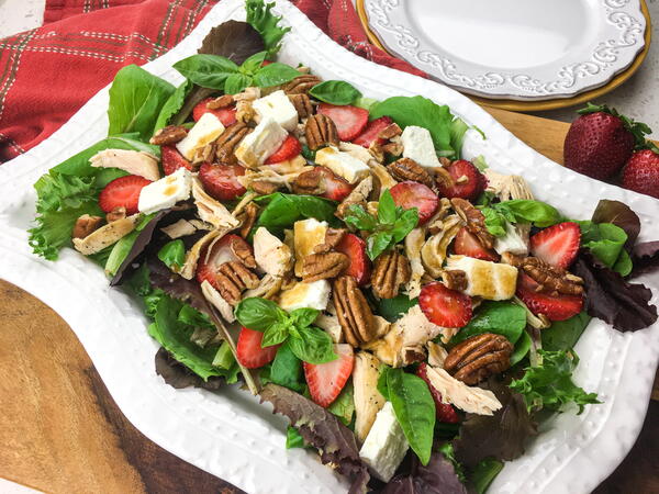 The Best Chicken Salad With Strawberries Feta And Pecans In The Instant Pot The Best Chicken Salad With Strawberries, Feta And Pecans In The Instant Pot®