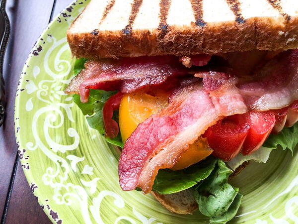 Classic Blt With Creamy Avocado Spread With A Twist