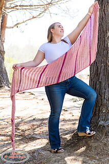 Keyhole Striped Boomerang Shawl Keyhole Striped Boomerang Shawl