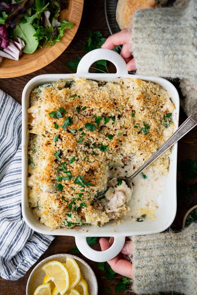 Spinach Artichoke Chicken Casserole