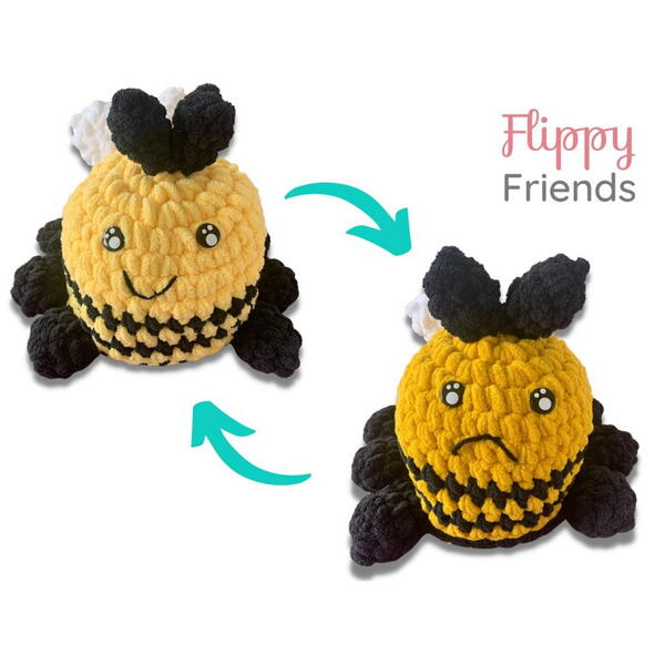 Reversible Bee- Flippy Friends Reversible Bee- Flippy Friends