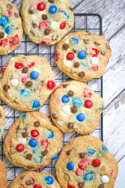 Best Red White And Blue M&m Chocolate Chip Cookies